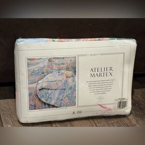 NEW Atelier Martex Monet’s Water Lilies KING Fitted Sheet 1989 MADE IN USA